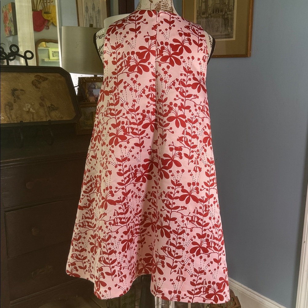Anthropologie Cynthia Rowley Chestnut Hill Red Motif Mini Swing Dress NWT - Picture 7 of 16